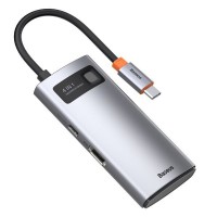 Adapteris Baseus Metal Gleam Series HUB 4in1, USB-C to USB 3.0 + USB 2.0 + HDMI + USB-C PD CAHUB-CY0G 